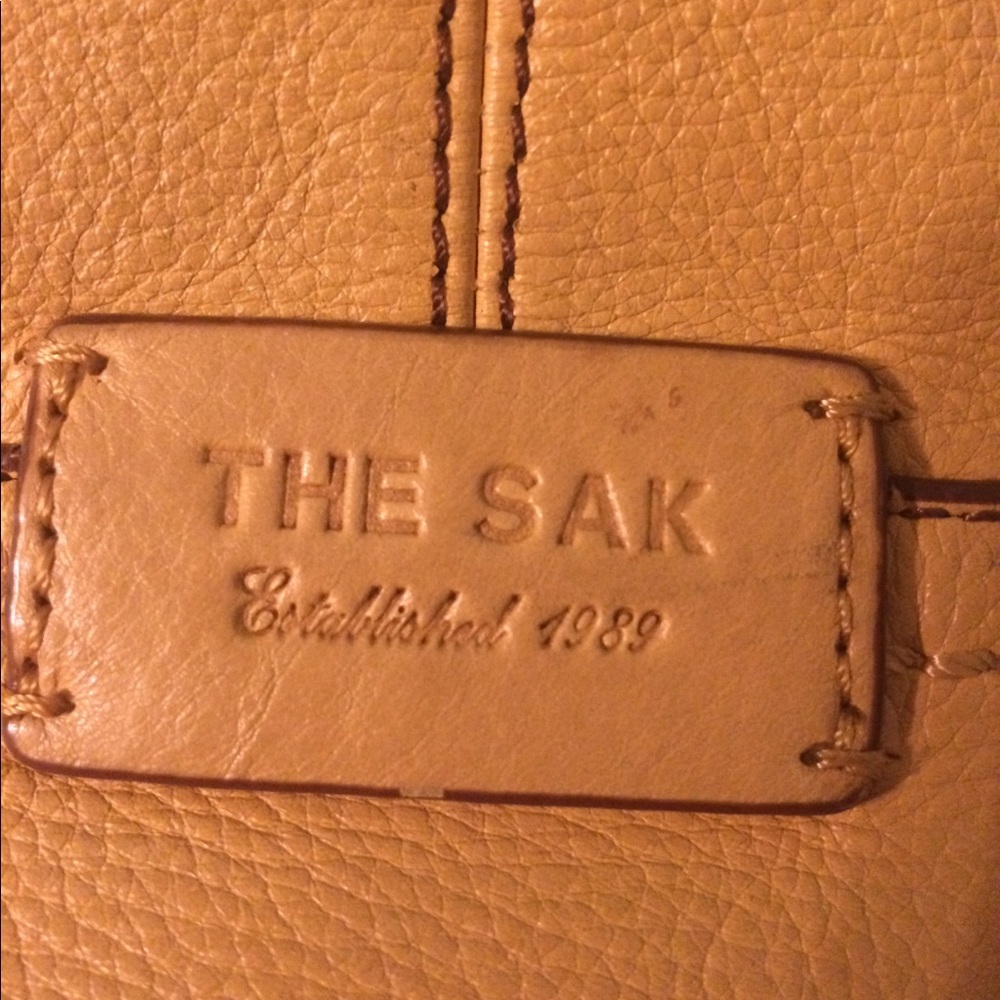 Yellow leather purse